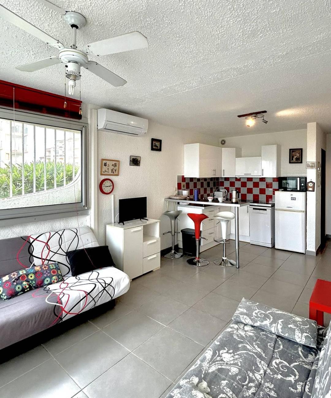 Agreable Studio Acces A La Plage - Parking - 2Balm2 Ле Баркарес Экстерьер фото